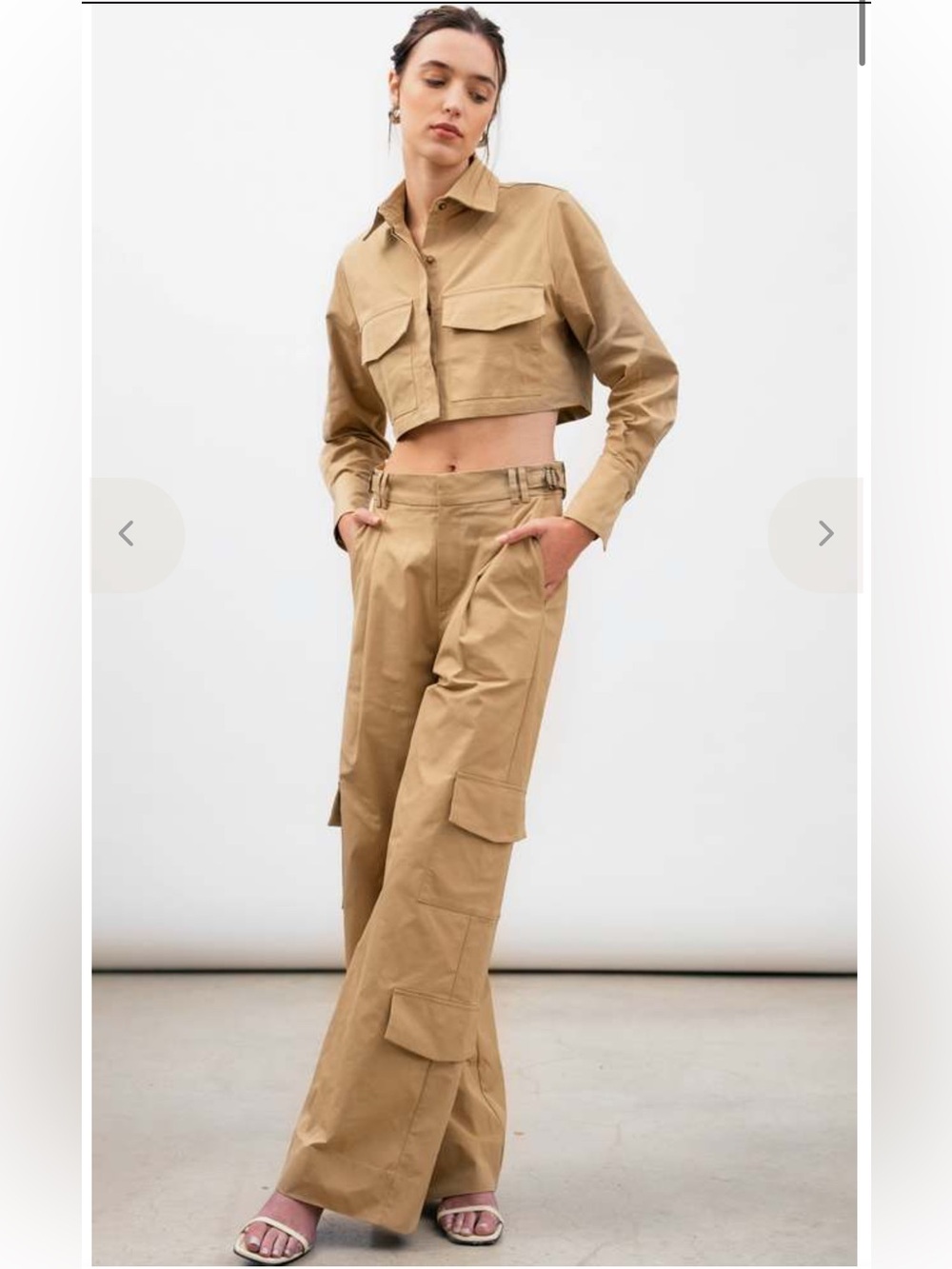 Parentezi Olivia Cargo Trousers and Jacket Set